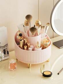 Multifunctional Rotating Pen Holder, Cosmetic Storage Box, Oval Makeup Brush Holder, Large Capacity Desktop Storage Box, Pen Cup, Stationery Organizer ,Jewellery Box,Pouch,Makeup Brush Holder,Brush Holder,Perfume Organiser,Pouch Bag