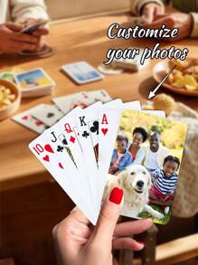 Custom Playing Cards With Photo, Personalized Playing Cards With Picture For Girlfriend Gift, Print Your Image & Text On Playing Cards, Gift For Wedding & Birthday & Family & Party