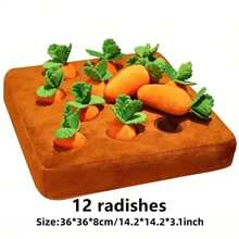 iDestry Dog Toys Carrot Snuffle Mat For Dogs Cats Puzzle Toy With Carrots For Small Medium Large Interactive Pet Stress Relief Dogs Chew Toys