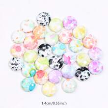 20 Pcs Colorful Acrylic Beads, Heart Star Spacer Beads, Suitable For Bracelet, Necklace Making, Earring Pendants, Jewelry DIY Accessories