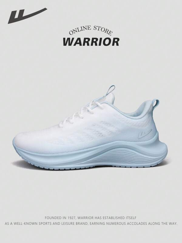 WARRIOR Zapatillas de correr de la serie Warrior 2025 para mujer - Top baja, con cordones, azul, suela ultraligera y suave, Top de malla transpirable, apropiadas para correr al aire libre, entrenamiento, uso casual, y desplazamiento diario