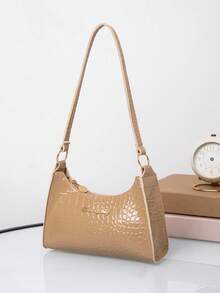 Fashionable Versatile One Shoulder Underarm Baguette Bag - Multicolor - View 6