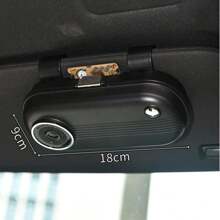 1pc Car Sunglass Holder Clip, Multifunctional Glasses Case On Visor, Convenient Sunglasses Storage Box For Automobile