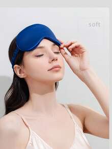 1 件装缎面丝滑睡眠眼罩，遮光弹力旅行睡眠眼罩，纯色睡眠眼罩，适合日常眼部护理。男女皆宜，是馈赠家人、朋友和伴侣的绝佳礼物。是放松身心、旅行、缓解失眠和商务旅行的理想之选。