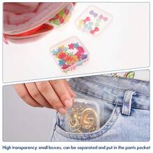 30/60 Pcs Plastic Storage Boxes, 30 Compartments With Small Containers - Transparent Jewelry, Craft & Sewing Organizer, Home Solution, Multi-Purpose Containers For Home And Dorm Use, Jewelry Box For Women Storage Organizer Travel Essentials Back To School Dormitory Storage - Multicolor - View 5