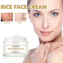 Rice Cream Gently Reduces Fine Lines On The Face, Hydrates, Moisturizes And Tightens Pores For Facial Skin Care ,Gifts For Girlfriends, Ladies And Friends, Christmas Gifts, Halloween Gifts And Thanksgiving Gifts - 白色 - 查看 9