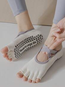 3 oder 1 Paar Pilates Yoga Socken, rutschfeste zehenfreie und fersenlose Zehentrenner-Socken, geeignet für verschiedene Sportarten, kurz, Knöchel, Crew-Länge
