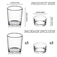 透明水银玻璃茶灯座 10 件套 - 优雅的祈愿蜡烛座，适合婚礼、婚宴和家居装饰 - 非常适合餐桌中心装饰和派对（玻璃，透明）