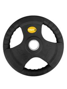 Rubber Coated  Disc 44lb Each 3 GripsTayga - Black - View 1