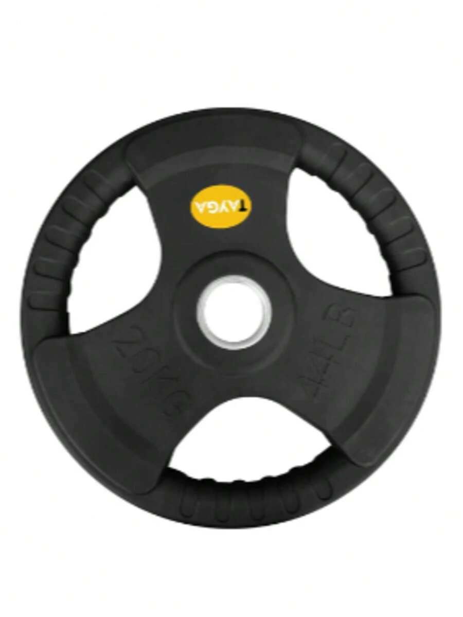 Rubber Coated Disc 44lb Each 3 GripsTayga - Black - View 1