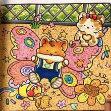 1PC [SPRING MOMENTS] CoCo Exquisite Spiral Binding Colouring Book,Mark Pen Coloring Featuring Super Cute Animal Characters, Designed To Be Simple And Easy To Use, Relaxing The Mind And Body (Comfortable Space Coloring), You Will Discover Many Interesting Hidden Stories, Back To School Gifts, Holiday Gifts - Multicolor - View 6