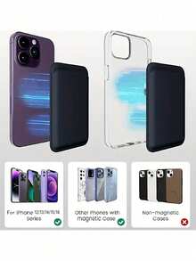 1 件磁性钱包手机带 Mag 钱包配件适用于手机 16 15 14 13 12 Pro/Pro Max/Plus/Mini 保护套系列礼品礼品卡夹卡夹钱包名片夹信用卡夹卡片夹女士女士男士卡片钱包 MagWallet - 彩色 - 查看 3