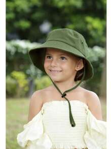 1 Pieza Sombrero de cubo con protección solar UPF para niños pequeños, sombreros de verano suaves y ligeros como una nube para niños y niñas de 2 a 9 años para la playa