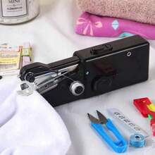 Portable Handheld Sewing Machine, Exquisite And Compact, Fast Sewing, Suitable For All Kinds Of Fabrics And Clothing Repairs, Battery-Powered For More Flexibility. - màu đen - Xem 3