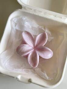 2pcs/1pc Cute Plumeria Hair Claw Clips, Fashionable And Suitable For Daily Wear, Casual, Beach, Dates, Travel, Gatherings, Spring & Summer Outfits Fashion Hair Accessories Elegant Hair Clip - Multicolor - View 3