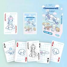 Sanrio Sanrio Cinnamoroll Official Licensed Cute Cartoon Series Playing Cards, Featuring The Adorable Sanrio Family Characters, Vibrant Colorful Design, Fun Casual Entertainment Board Game Cards, Great For Family Interaction, Friends Gathering, Multi-Player Enjoyment