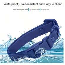 Collar de perro de goma suave y resistente al agua con hebilla, collar ajustable para mascotas adecuado para perros medianos y pequeños - Multicolor - Ver 4