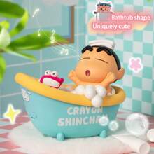 CRAYON SHINCHAN Haut-parleur sans fil créatif et attrayant de Crayon Shin-Chan, dessin animé mignon en forme de baignoire où le haut-parleur de Shin-Chan peut être inséré. Ornement raffiné, cadeau d'anniversaire.