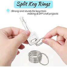 100pcs Key Rings, Detachable Key Rings Bulk Used For Keychains And Crafts (2.5cm)