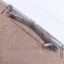 1 Piece Of Modern Simple Tree Rod Classical Chinese Black Branch Zinc Alloy Handle, Drawer, Wardrobe, Bedside Table, Locker, Door Handle, Furniture Hardware Accessories