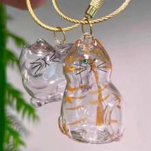 1 Cute Transparent Cat Hair Storage Box, Pendant, Twisted Egg Cat Hair Storage Capsule Twisted Egg Pack Keychain Pendant Collection Pet Souvenirs