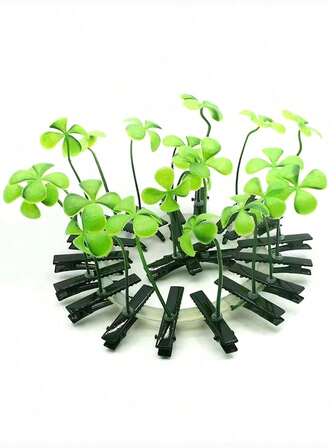 10/20/30pcs Mung Bean Sprout Shape Hair Clips, DIY Plant Hair Accessories For Adults, Suitable For School, Home Party Claw Clips Hair Claws Hair Barrettes, School Stuff