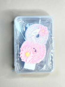 New Double Flower Decorated Numbers 0-9 Birthday Candles, 1st, 2nd, 10th, 11th, 15th, 16th, 18th, 20th, 30th, 40th, 50th, 60th Birthday Candles, Flashing Series, Birthday Cake Candles, Baking Candles, Atmosphere Decor, Suitable For 1-100 Years Old Birthday Party, New Year Party, Bachelor Party, Anniversary, Wedding, Ladies Night