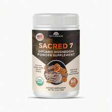 Sacred 7 Mushroom Coffee Booster |   Organic Mushroom Supplement Powder – Lions Mane, Reishi, Chaga & More |   Adaptogen + Nootropic |   100% Fruiting Bodies |   Mix With Coffee,Tea, Smoothies - 60 Servings - 冬蟲夏草 - 查看 9