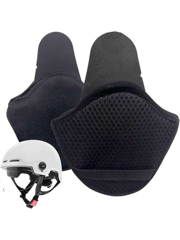 1 Pair Detachable Helmet Ear Covers - Universal Winter Ear Muffs For Motorcycle Helmets, Wind-Resistant And Warm Ear Pads Liner, Noise Reduction For Cold Cycling, For Both Men And Women Riders