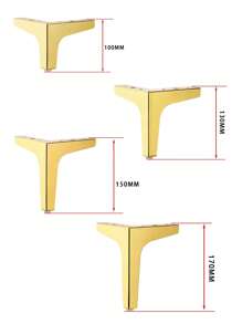 4pcs DIY Replacement Sofa Feet Metal Legs For Furniture Modern Triangle Feet Cabinet Couch Chair Heavy Duty Cabinet Couch Legs