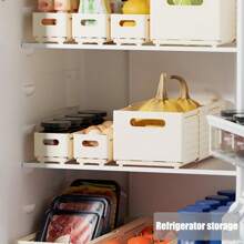 1pc Expandable Plastic Storage Drawer Box, Toy Chest, Cabinet Organizer Basket, Kitchen Countertop Spice Jar Container