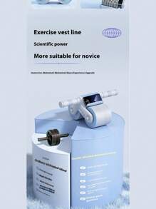 Abdominal Wheel Roller, Self-Reviving Fitness Equipment, Beginner Home Gym Gear, Noise-Proof Recoil Design, Max Load 100kg, Ab Workout Tool