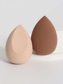 2pcs/Pack Makeup Sponge, Foundation Blender Beauty Sponge, Latex-Free Dry & Wet Powder, Cream, Liquid Foundation Applicator Tool, Suitable For All Skin Types,Makeup,Cheap,Room Decor,Vanity,Travel,Bedroom,Makeup Accessories,Puff,Makeup Blender,Powder Puff,Makeup Sponge