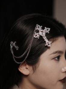 Baroc, Retro, Gotic, Lolita, Castel, Agrafă de păr în cruce, Nișă, Stil punk, Accesoriu de păr original coreean și japonez, Clemă cu gheare plate, Cleme cu gheare, Cleme pentru păr, Agrafă de păr, Gheare de păr
