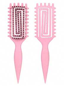 Curl Defining Brush For Curly, Wavy & Coily Hair – Anti-Frizz Styling Comb For Shaping, Clumping & Separating Curls – Detangling Octopus Brush For Wet & Dry Use – Lightweight No-Pull Hairbrush For Kids, Children, Teens & Little Girls - Multicolor - View 13