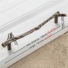 1 Piece Of Modern Simple Tree Rod Classical Chinese Black Branch Zinc Alloy Handle, Drawer, Wardrobe, Bedside Table, Locker, Door Handle, Furniture Hardware Accessories