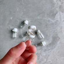 5/10 件 2ml 透明旅行瓶，耐用坚固的储存瓶，空的可再填充容器，带翻盖防漏，适用于乳液、精油