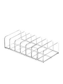 قطعة واحدة من منظم مستحضرات التجميل مع أدراج ومقصورات لظلال العيون الشفافة والمساحيق ومنتجات المكياج الأخرى، رف للحفاظ على مستحضرات التجميل على المكتب، هدية لعيد الحب