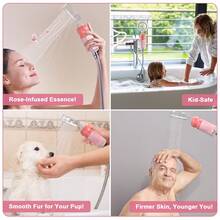 MR IRONSTONE Fragrance Showerhead, Vitamin C Shower Filter, Filtered Shower Head For Hard Water - Giving  Output Showerhead, Easy Installation - Skin Moisturizing, AromaTherapy, Brighter Skin & Hair, Remove Chlorine & Fluoride For Dry Hair & Skin, Help With Softer Skin And Hair Enhancement(Rose Fragrance) - one-size - View 5