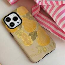 Una funda elegante para teléfono no incluye un cordón ni un soporte. Funda protectora 2 en 1 Chunfeng Pear Fragrance - Duradera, absorbente de golpes, protección a la moda - Compatible con 16, 15, 14, 13, 12, 11, Plus, Pro,, el regalo de cumpleaños perfecto para un amigo. - Gran agujero dos en uno - Ver 3