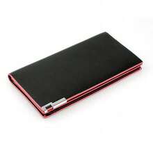 Leather Wallet Bifold RFID Blocking Slim Credit Card Holder Checkbook Long Clutch Billfold Purse For Men Women - Hồng - Xem 2
