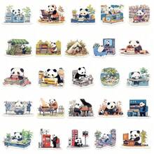 50 Pandas Tages-Aufkleber, Laptophüllen, Handyhüllen, Dekorative DIY-Aufkleber Schulmaterial, Schulanfang