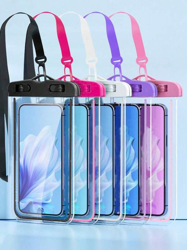 Funda impermeable universal para teléfono - Estuche impermeable fluorescente compatible con iPhone 15 14 13 12 11 Pro Max XS Plus, compatible con Samsung Galaxy y otros teléfonos celulares de hasta 7.0", bolsa seca impermeable para teléfono celular, esencial para vacaciones en la playa, buceo, natación, funda impermeable para teléfono, bolsa impermeable