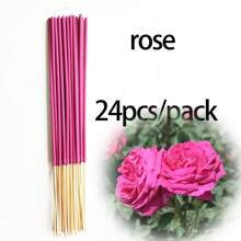 24/73/170 piezas Varitas de incienso aromáticas, multiolor para uso doméstico, aromaterapia, yoga, interior y oficina, ambientador y eliminador de olores
