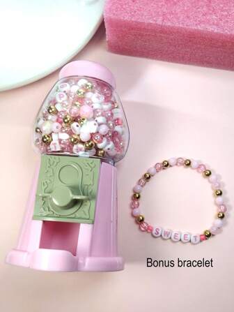 1pc Cute & Fun Candy Dispenser Machine, Suitable For Making Bracelets