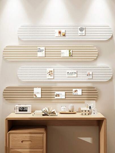 1pc 7.87*31.5 Inch Decorative Felt Board, Multi-Color Combination, For Office And Home Decor, Wall Sticker, Easy Installation Without Drilling, Display Board, Memo Board, Photo Wall, Planning Wall, Great For Back To School, Halloween And Christmas Decoration