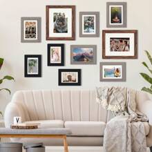 Superlele 10/15/20 Pack Picture Frames Set, Picture Frames Collage Wall Decor For Assorted Photos, Three Sizes 8x10, 5x7, 4x6 For Wall Hanging Or Tabletop Display, Home Decor, Room Decor