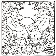 1PC [SPRING MOMENTS] CoCo Exquisite Spiral Binding Colouring Book,Mark Pen Coloring Featuring Super Cute Animal Characters, Designed To Be Simple And Easy To Use, Relaxing The Mind And Body (Comfortable Space Coloring), You Will Discover Many Interesting Hidden Stories, Back To School Gifts, Holiday Gifts - Multicolor - View 9