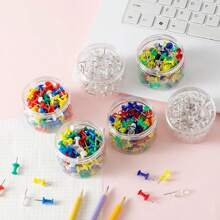 Colored Push Pins | Heads Come In An Assortment Of Colors For Eye-Catching Appeal | Pins & Tacks|School And Office Supplies | Pushpins | Thumb Tacks