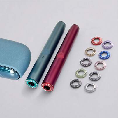 1*Ring+1*Install Tool Colorful Caps For IQOS Iluma Decoration Rings Replaceable For Iluma I Prime Accessories, With Disassembly And Install Tool Accessories, Need To Watch The Video To Install The Case